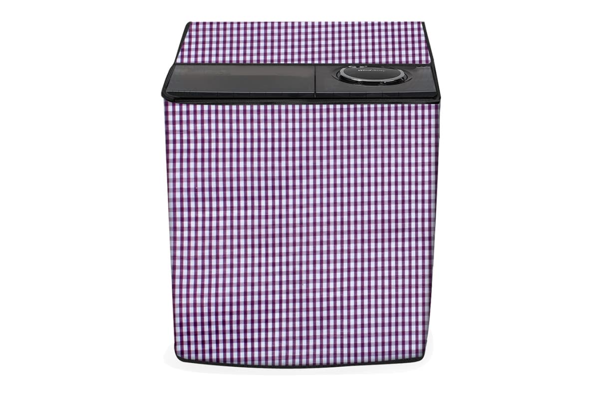 Stylista semi Automatic top Load Washing Machine Cover for 7 kg, 7.2 kg, 7.3 kg & 7.8 kg PVC Multicolor-image-27