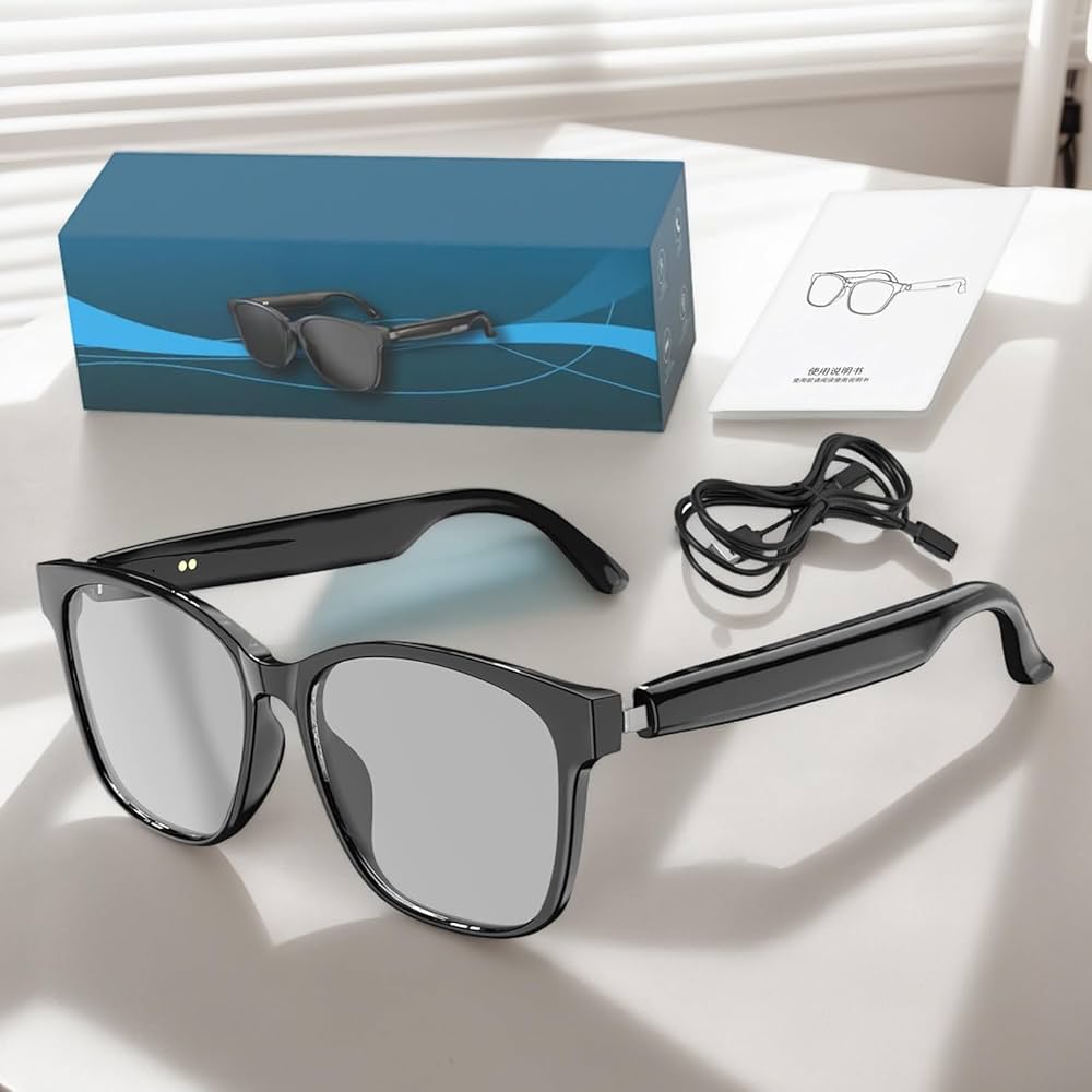 Smart Translation Glasses, Wireless Bluetooth Audio Sunglasses