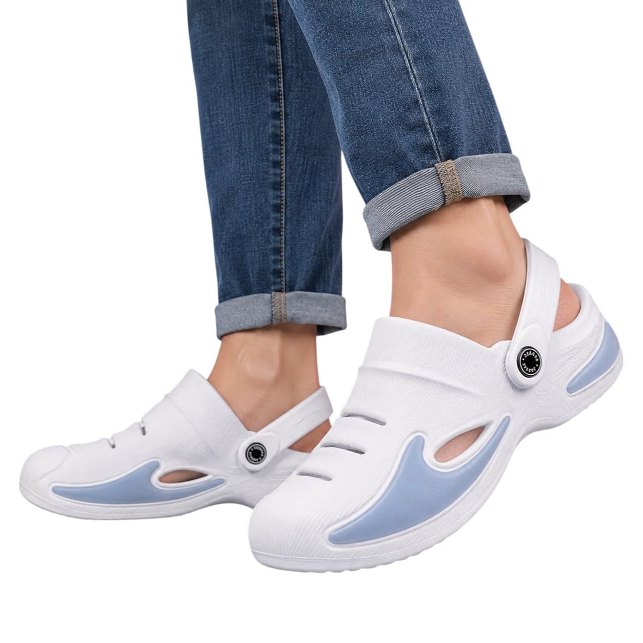 aario Men’s Lightweight Clogs for Men | Casual EVA Slip-On Sandals with Back Strap | Comfortable Anti-Skid Garden Clogs-picture-10