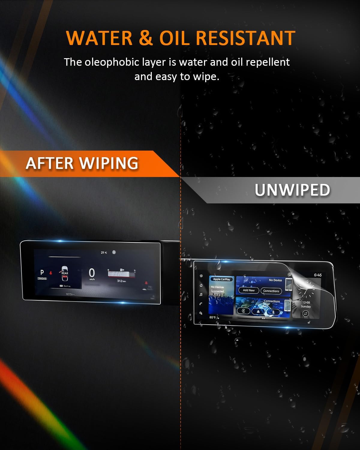 CDEFG (4Pcs for Nissan Kicks 2025 2026 Screen Protector, 12.3 Inch Touchscreen + Gauge Cluster, 2025+ Kicks (SV, SR) Accessories Nano Film image 3