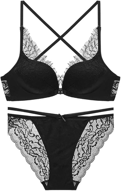 Bh Tiefer Ausschnitt Vorne Und Hinten Hausperfektes Dessous-Set, sexy Leoparden-BH, tiefer V-Ausschnitt, ohne