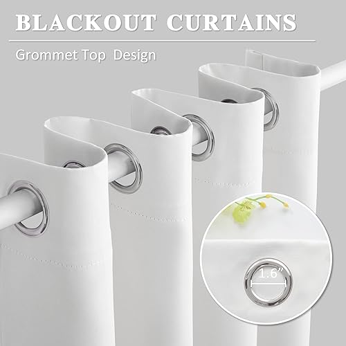 Miniatura 3 de MAIHER Cortina extra larga de 17 pies de largo, para oscurecer la habitación, con aislamiento térmico, cortina de 2 pisos para techo alto, 1 panel