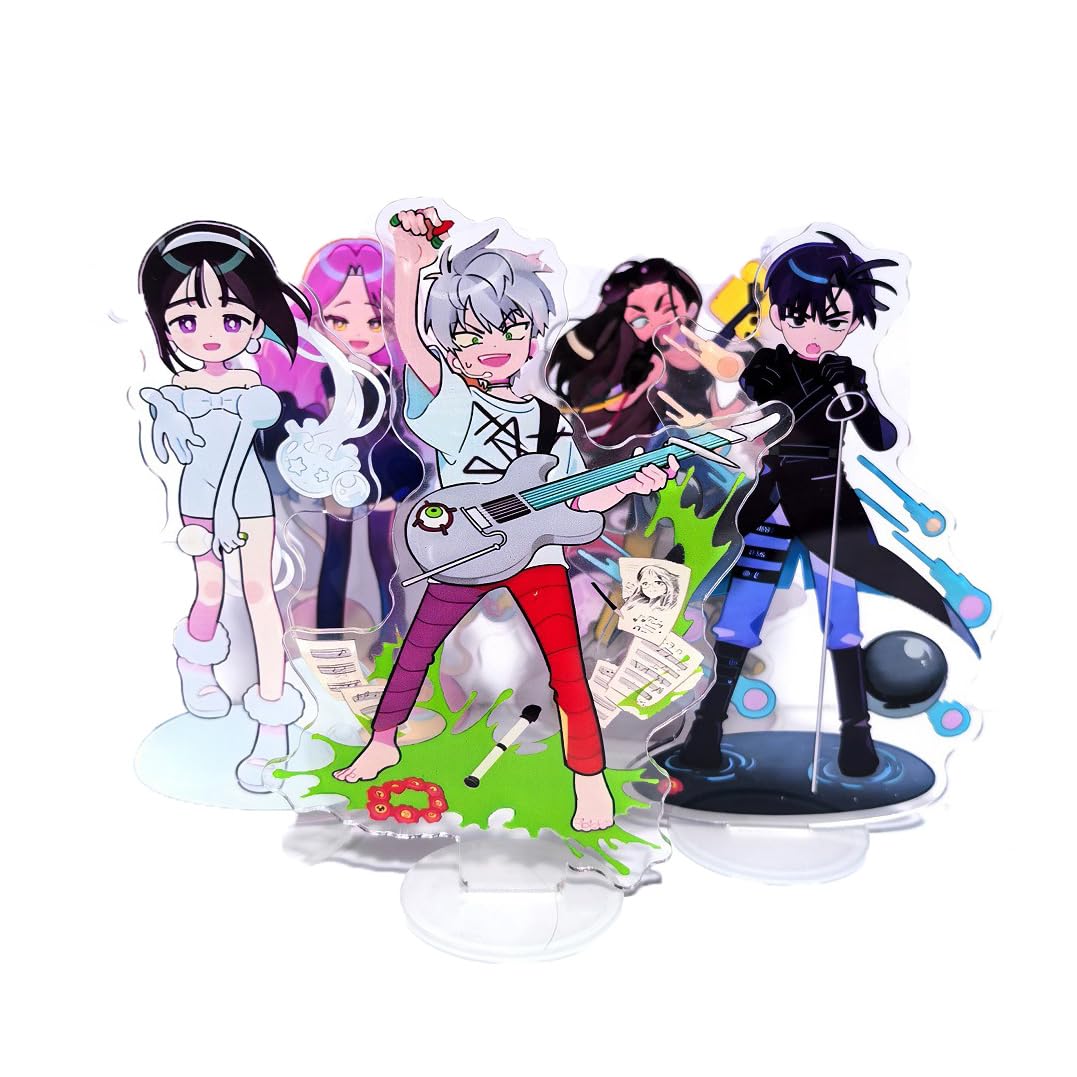 AlienStages Acrylic Stand 6pcs Set Ivan & Till Figure Stand Mizu & Sua Figure Desktop Decoration AlienStages Fans Collections (A)