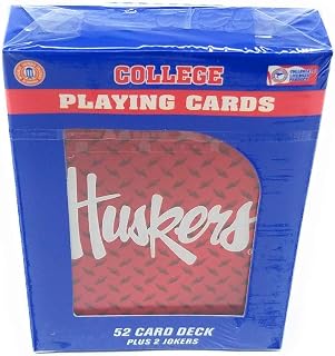 NCAA Nebraska Cornhuskers Playing Cards, One Size, Team color