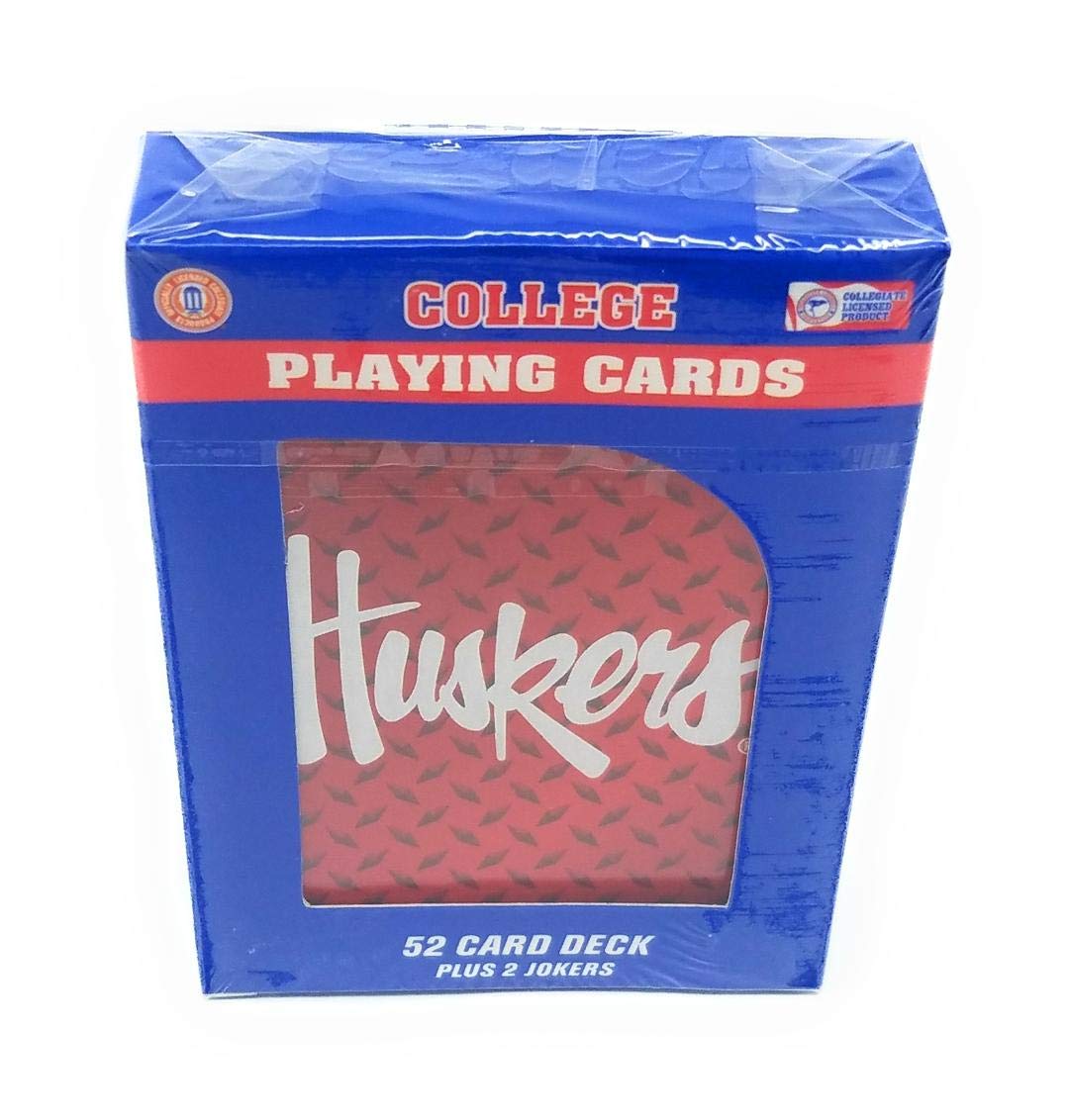 NCAA Nebraska Cornhuskers Playing Cards, One Size, Team color