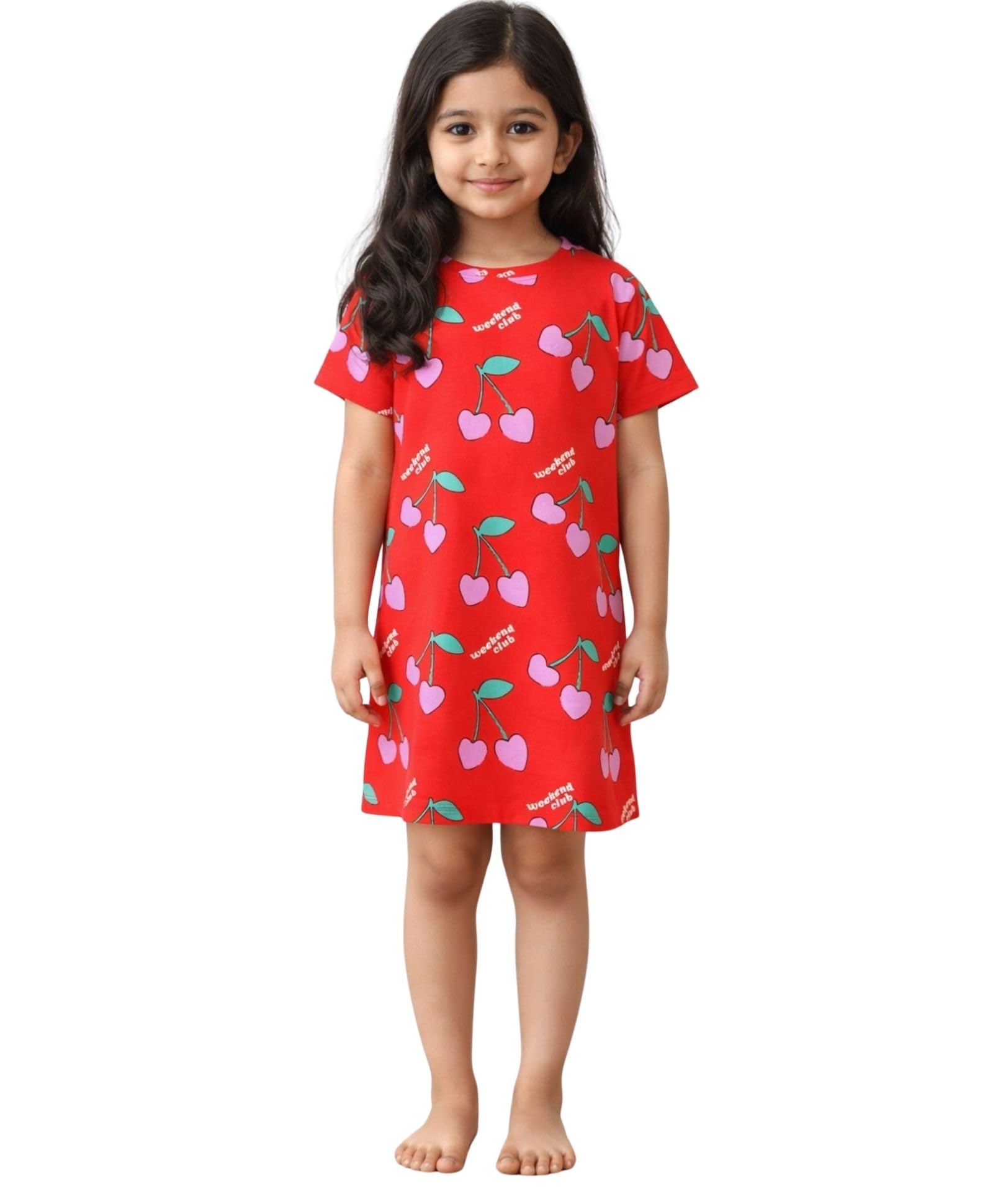 ANTHRILO Cherry RED Night Dress - RED