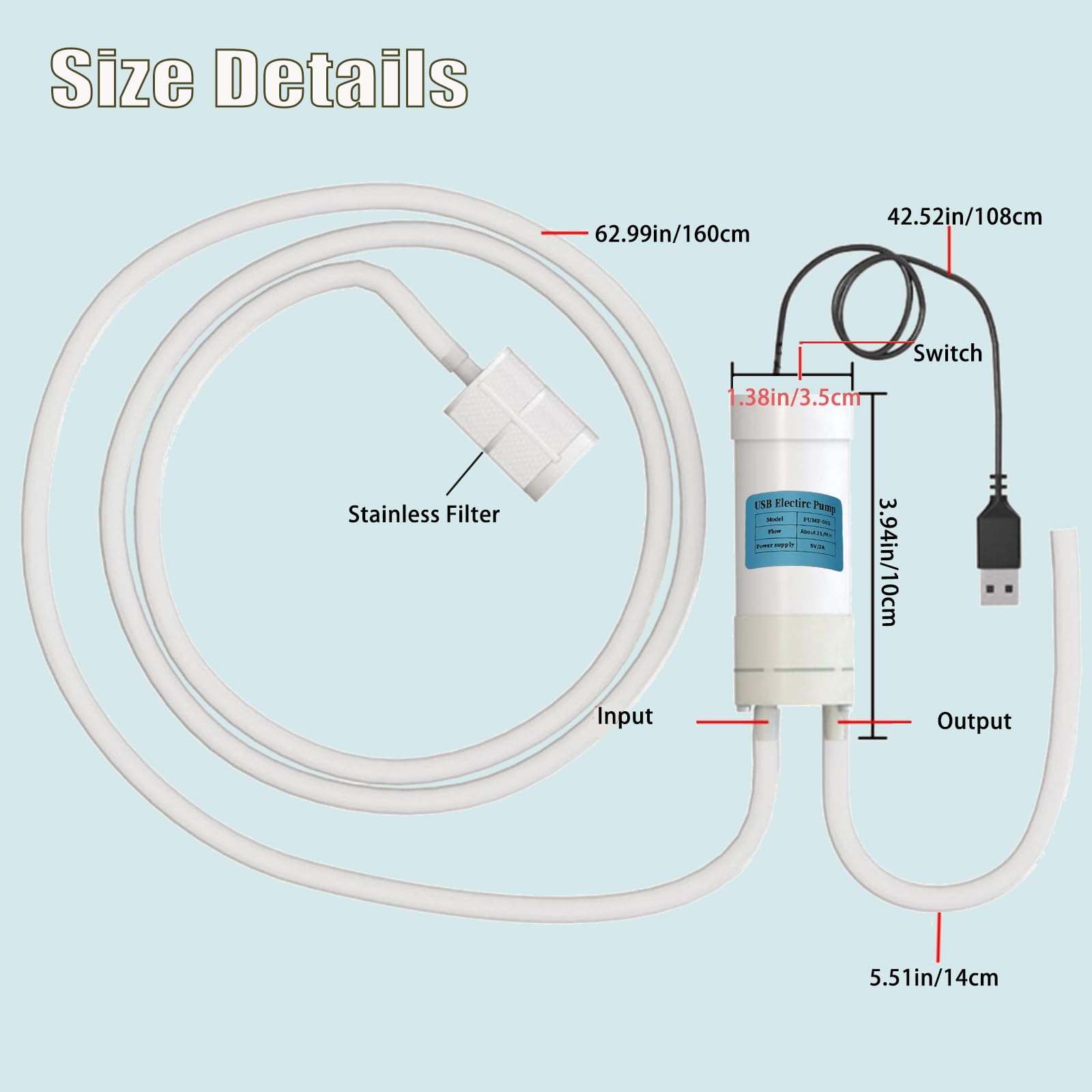 Sifón de vino, de grado alimenticio, portátil, USB, eléctrico, autocebante, bomba de transferencia de cerveza doméstica para cerveza casera, vino, bebidas, hidromiel, kombucha, embotellado, 2 LPM