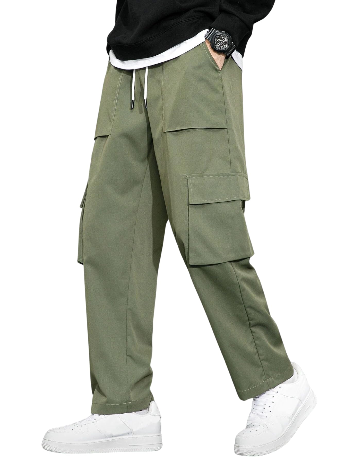 LymioMen's Regular Fit Low Rise Cargo || Pants Cotton || (Cago-22-25)