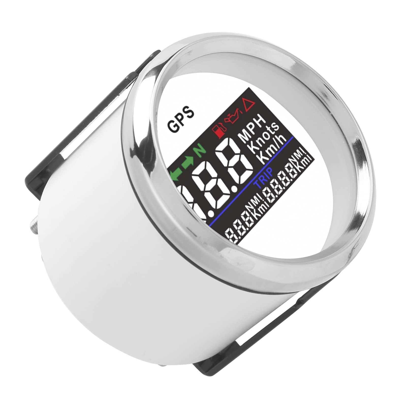 Medidor de 2 Pulgadas con Contador de Edad Digital Ideal para Vehículos de 12 V y 24 V Odómetro para Yates con Pantalla LCD para un Control preciso.