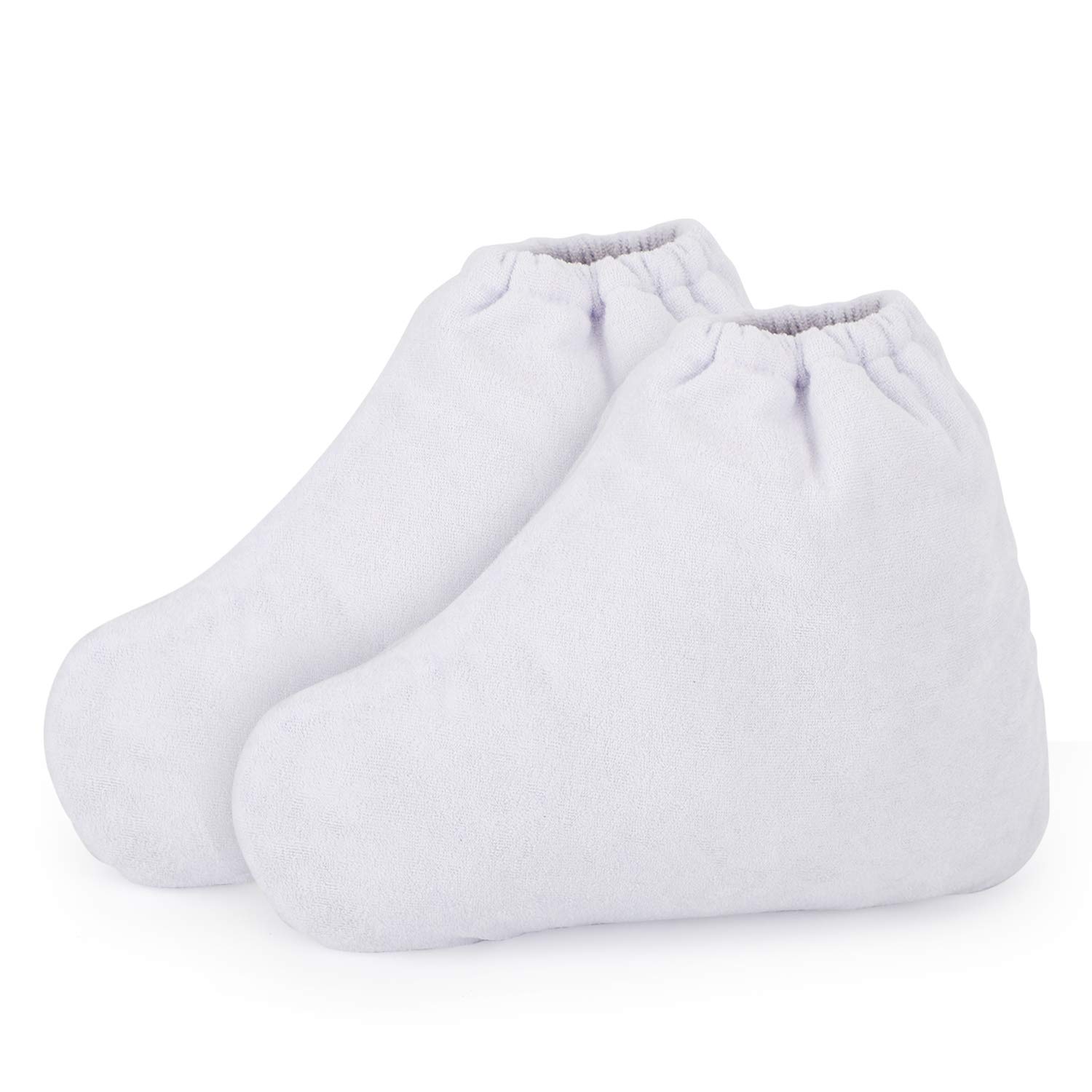 Segbeauty Paraffin Wax Liners Booties, 400 Counts Plastic Paraffin Wax Bath Liners Foot Bags, thera-py Wax Refill Booties Covers Heat SPA Liners for Wax treat-ment Paraffin Wax Machine White