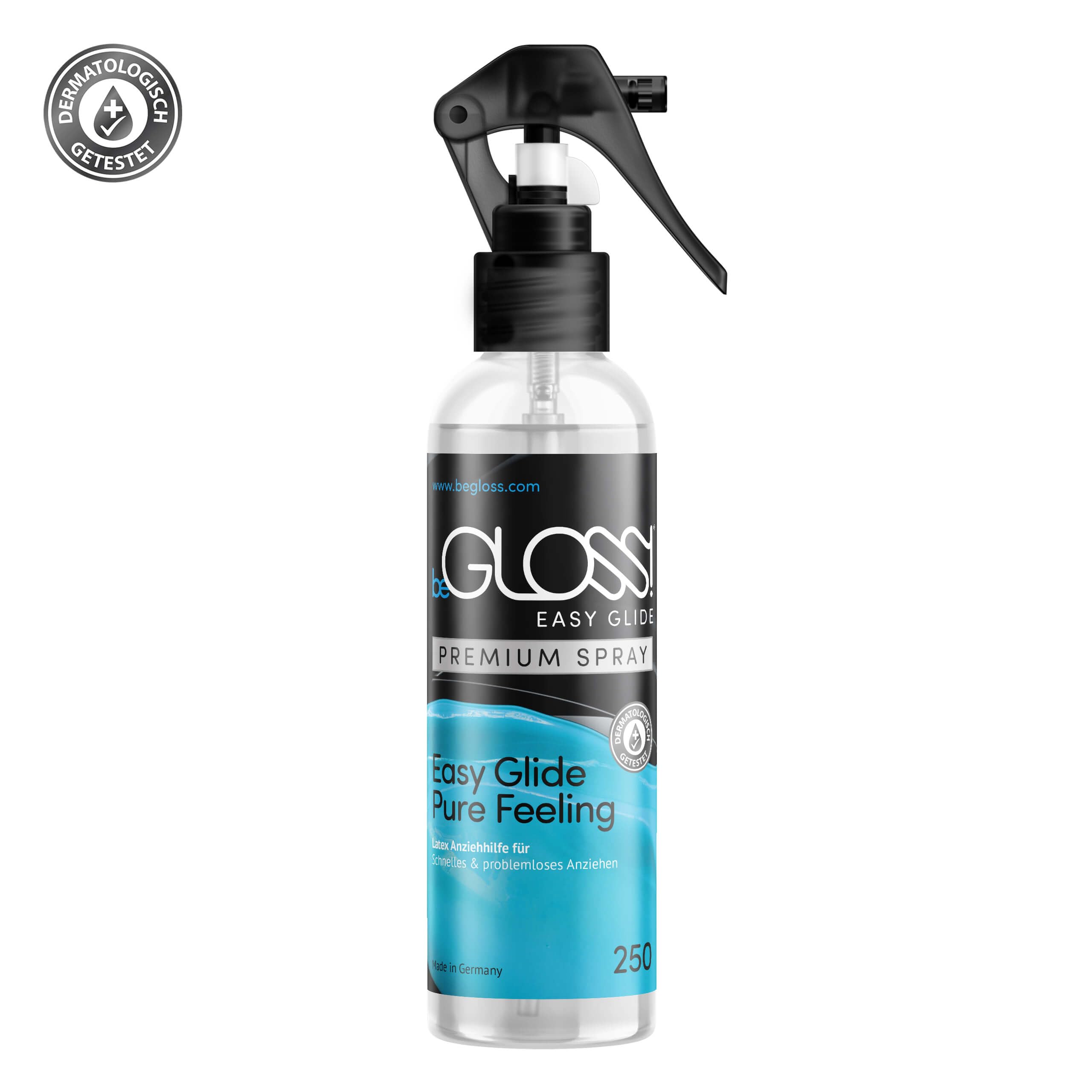 Latex Pflege PREMIUM SET - Latexpolitur Perfect SHINE SPRAY - Special WASH LATEX Waschmittel - WIPE Latexpoliertuch Small - Latexanziehhilfe EASY GLIDE SPRAY + UV & STORAGE PROTECTION Spray