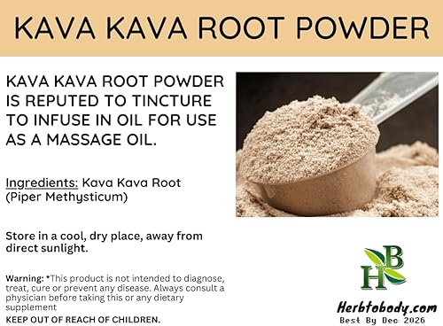 Miniatura 4 de Polvo de raíz de kava kava - Polvo de kava de Vanuatu prémium - 4 onzas  Auténtico  Sabor rico y terroso para una experiencia tranquila