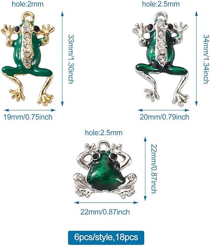 Miniatura 6 de KISSITTY Colgantes esmaltados lindos dijes para hacer pulseras, collares, aretes, joyería, manualidades