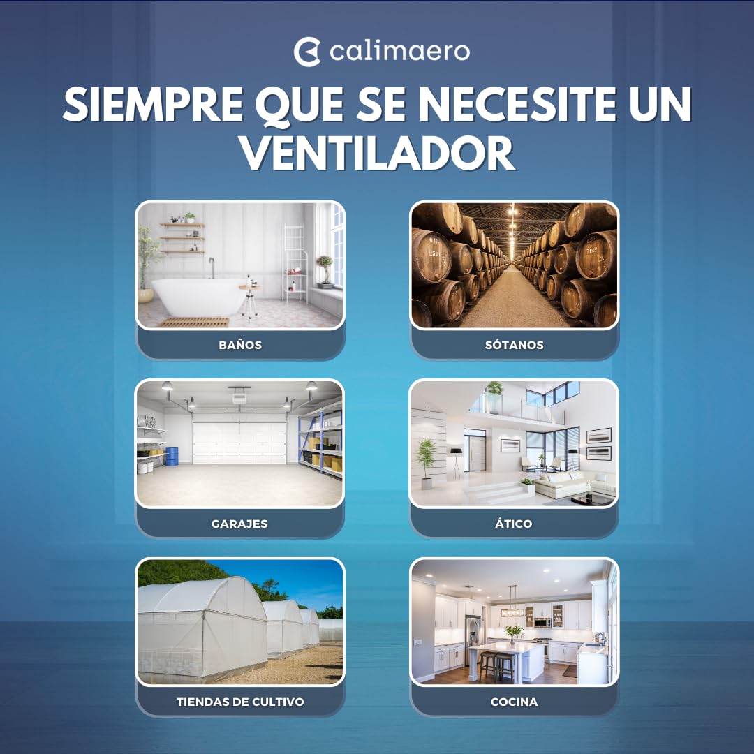 CALIFLOW Extractor de Aire 125 mm Potente en Línea Extractor | HEPA filtro de carbón activado 3 etapas máximo 280 m³/h, 36 vatios / 56 dB a prueba de chorros