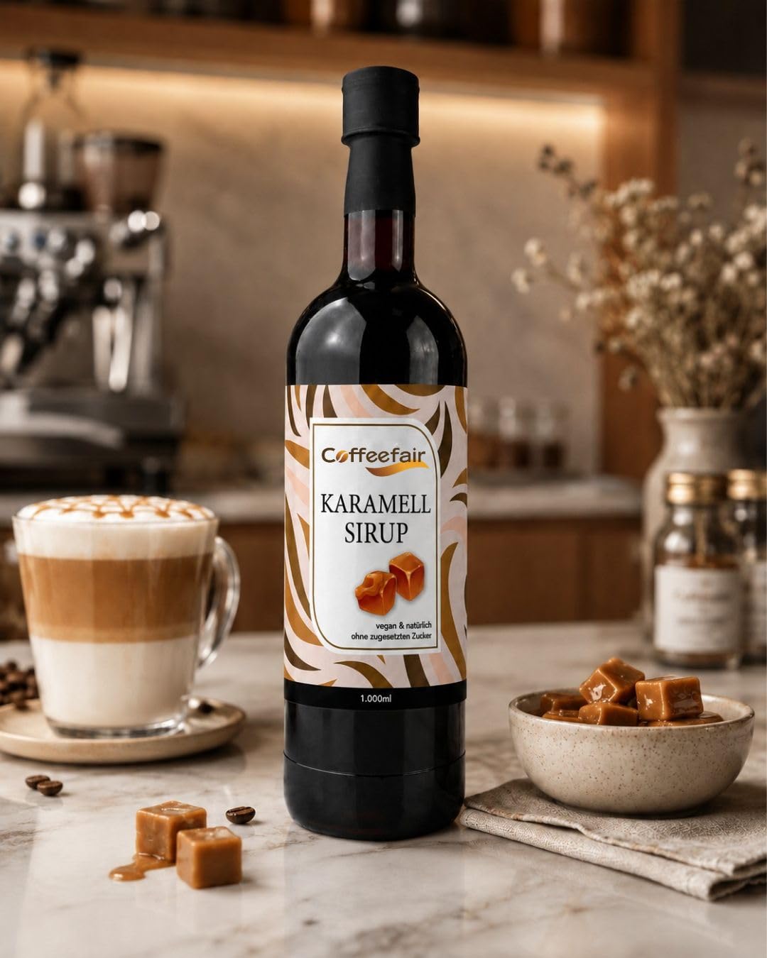 Coffeefair Karamell Sirup 6 x 1l PET Kaffeesirup