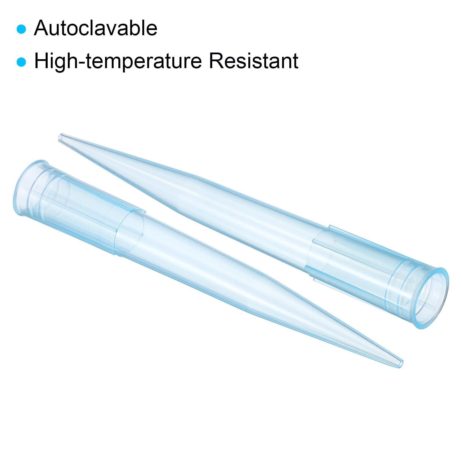 PATIKIL 1000ul Pipeta Puntas, 1000uds Plástico Autoclavable Universal Líquido Transferencia Pipeta Puntas para Laboratorio, Azul