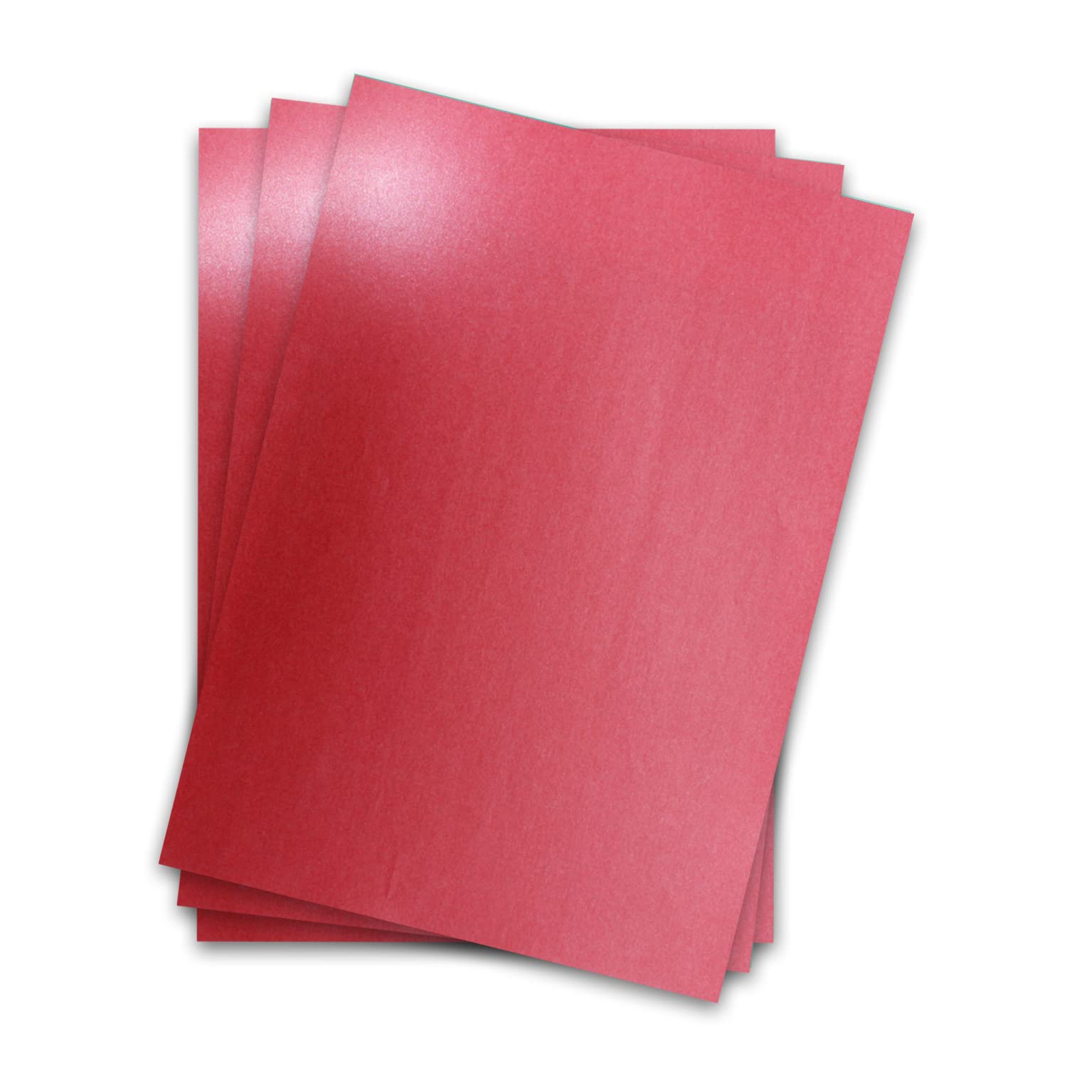 Papel metálico DIN A4, 21,0 x 29,7 cm, rojo oscuro, metálico, 1000 unidades, papel para manualidades brillante, 90 g/m², parte trasera blanca, para invitaciones, bodas