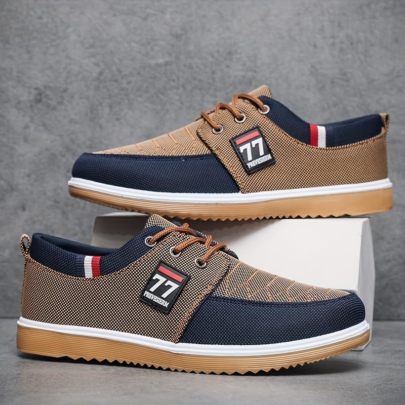 Men's Stylish Canvas Sneakers - Breathable, Durable, Anti-Skid - Perfect for Everyday Outdoor Wear, Spring/Fall2