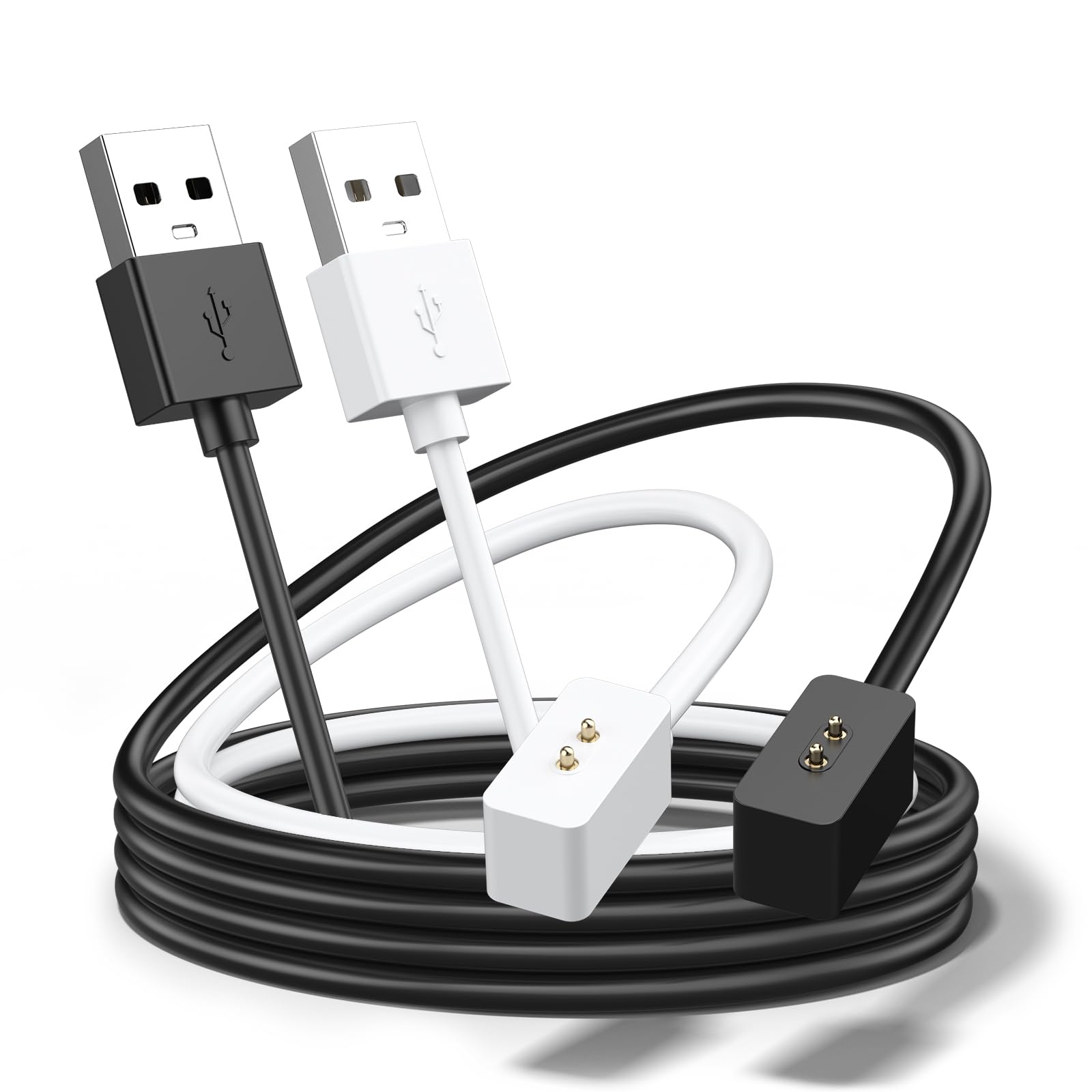 AK 2 sztuki kabli ładujących do Xiaomi Smart Band 9/9 Pro/8/8 Pro, 60 cm kabel ładujący USB z magnesami, zamiennik ładowarki do Redmi Watch 5/4/3 Active