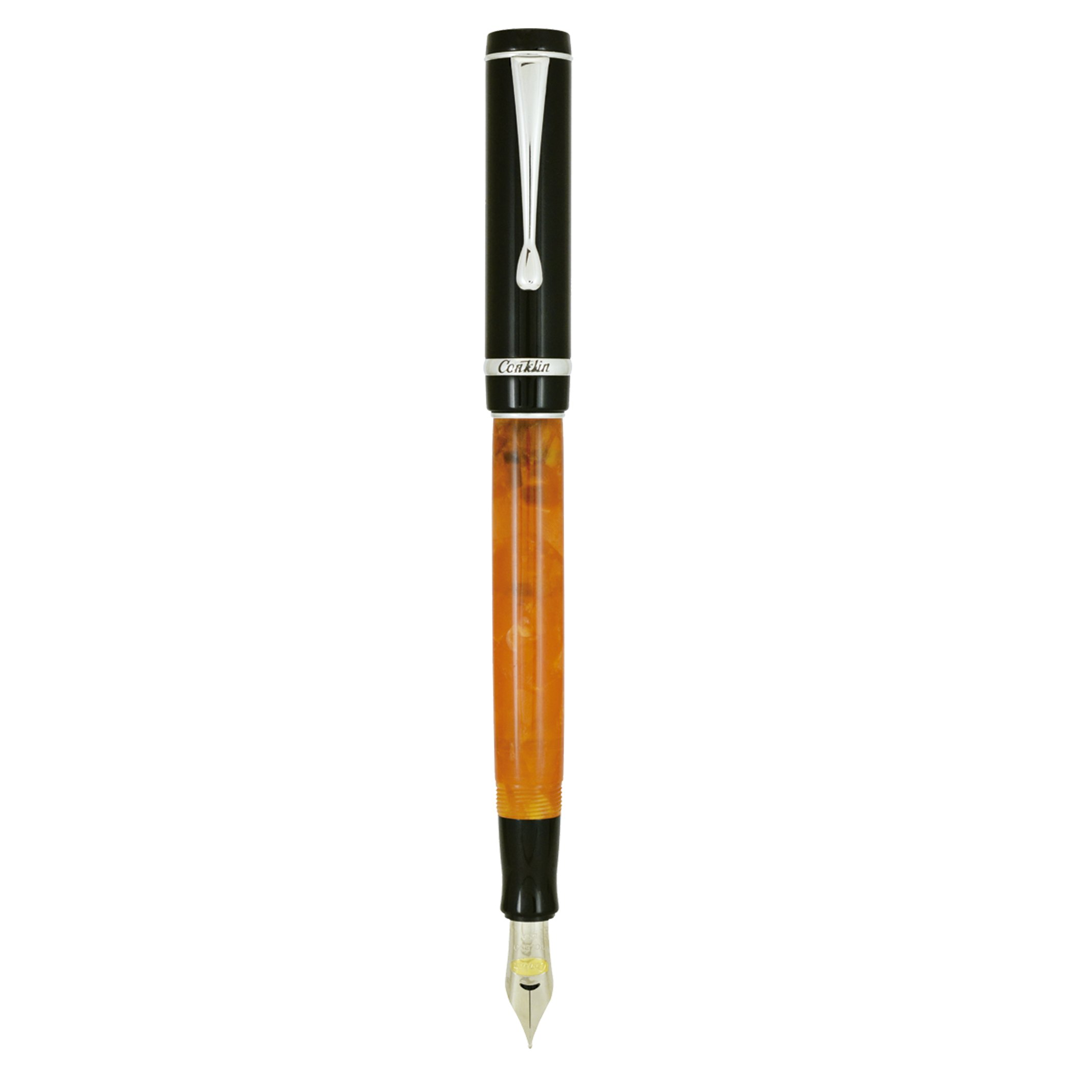 ConklinCK71371 Duragraph Nights Fine Nib Fountain Pen - Orange