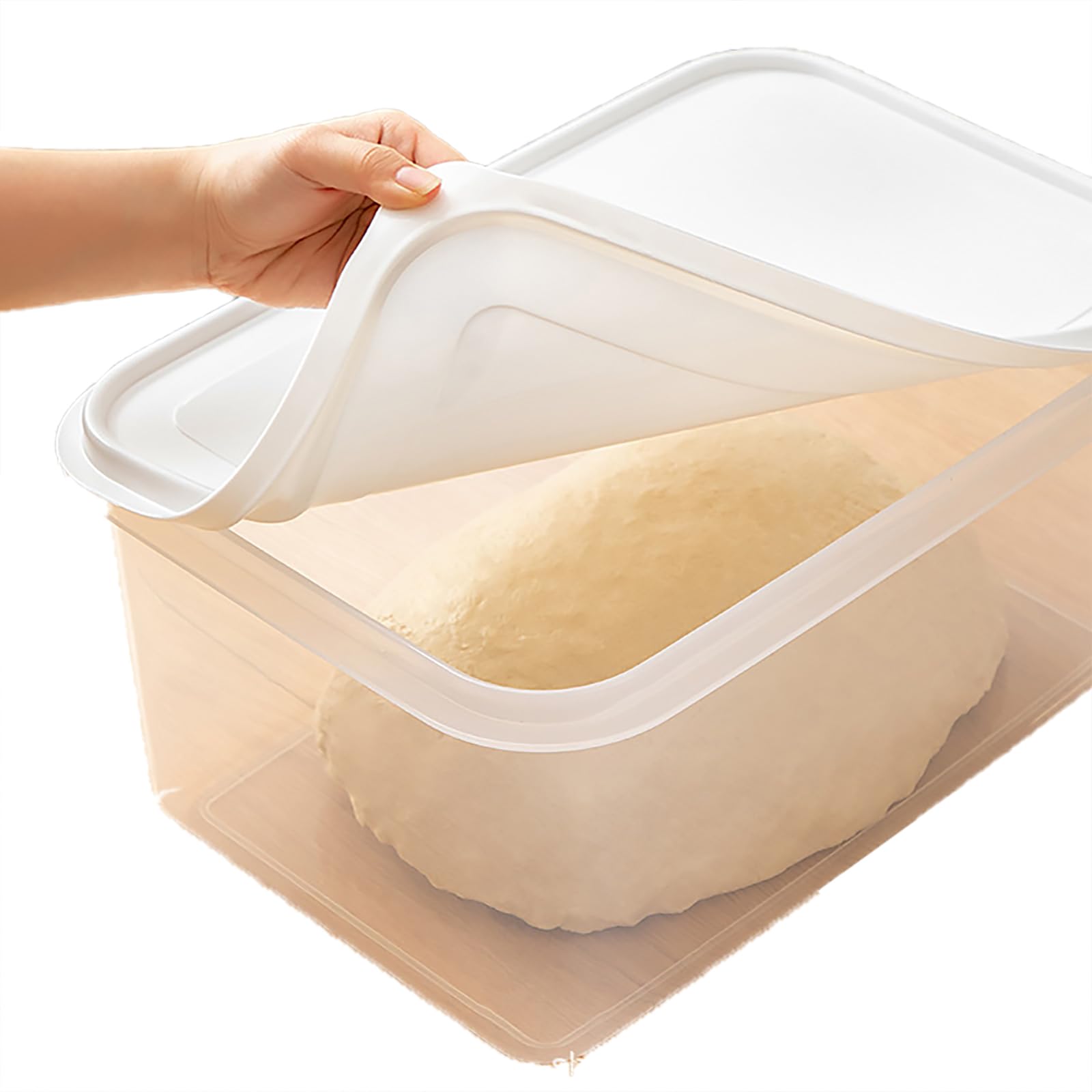 Teiggärbox (transparent), Mit Deckel/oberer Öffnung, 4 L/7,5 L/12,5 L, Versiegelt/wasserdicht Und Leicht Zu Reinigen, Zum Teiggehen, Aufbewahren Von Obst/Gemüse Und Kosmetika,12.5L