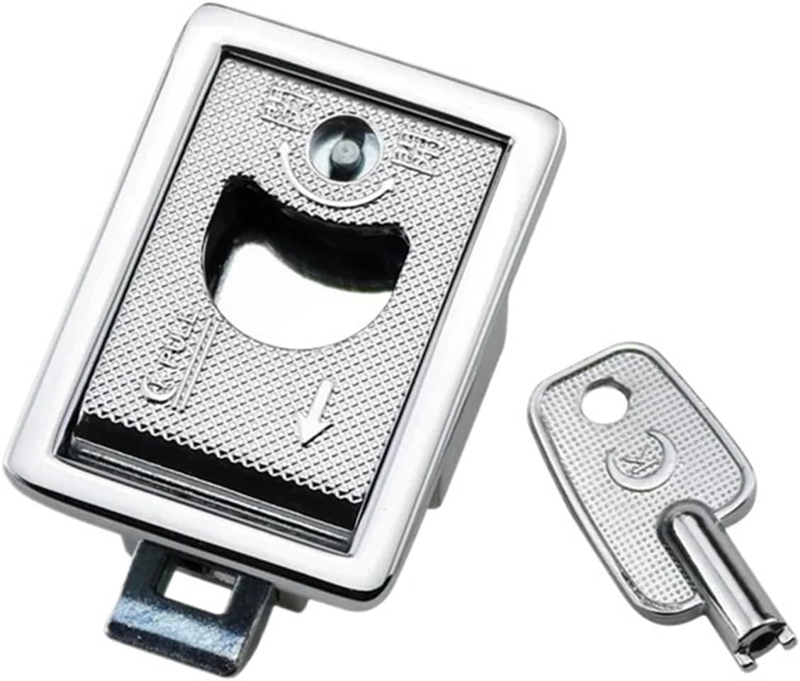 Zinc Alloy Electrical Chassis Cabinet Doors Box Panels Lock 1Pcs(with Key)