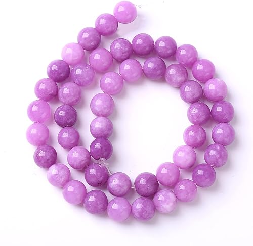 Vista 30 de 38 cuentas de cristal de cuarzo rosa brasileño de piedra natural de 0.394 pulgadas para hacer joyas y pulseras Cuarzo rosa de Brasil