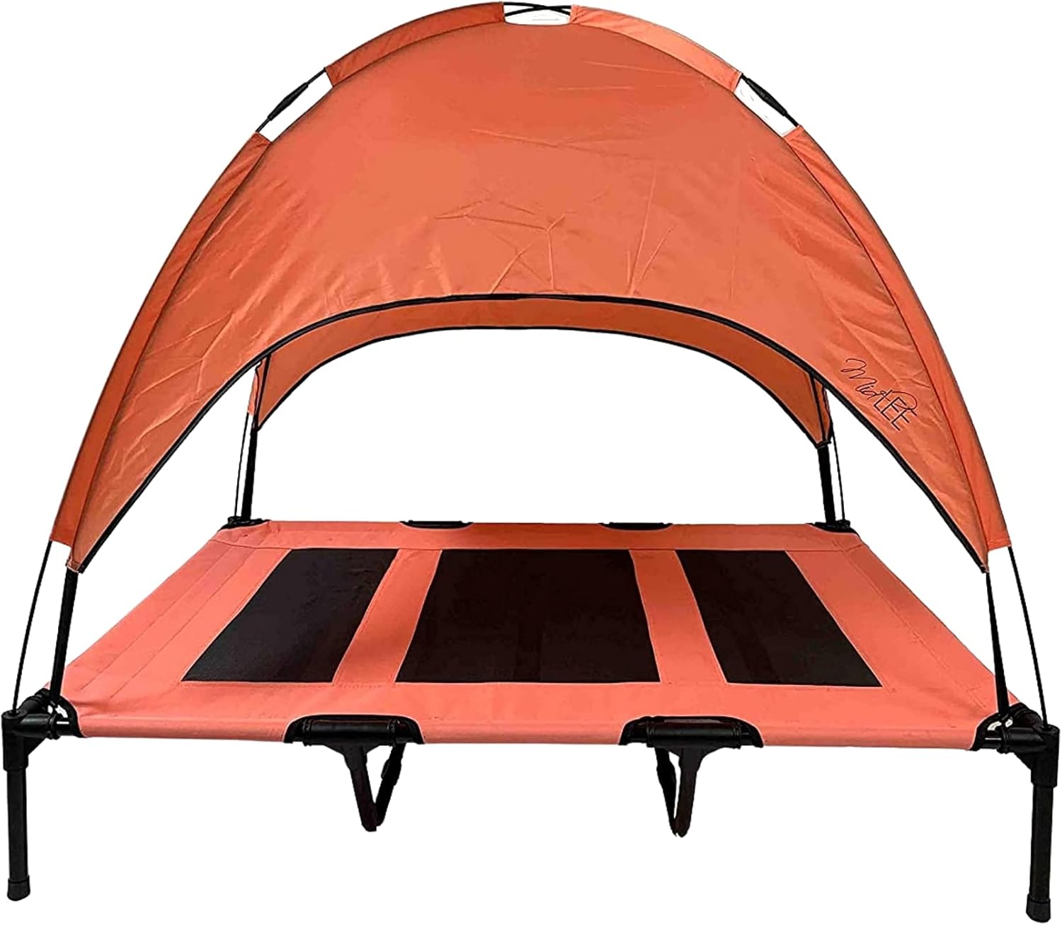 Midlee Salmon Dog Cot with Canopy (36" x 48")