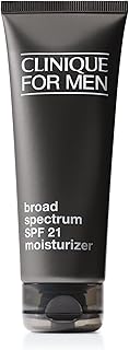 Clinique For Men Broad Spectrum SPF 21 Face Moisturizer | Oil Free Face Lotion With SPF | Hydrating + Protecting | For All Skin Types, 3.4 Fl Oz