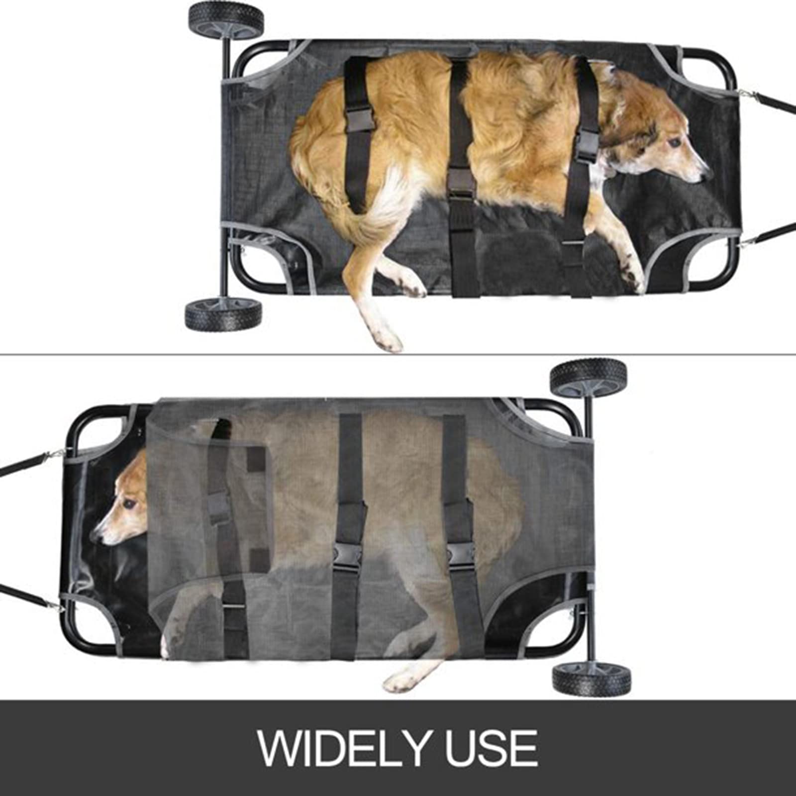 Camilla for animales con ruedas, camilla de rescate for mascotas