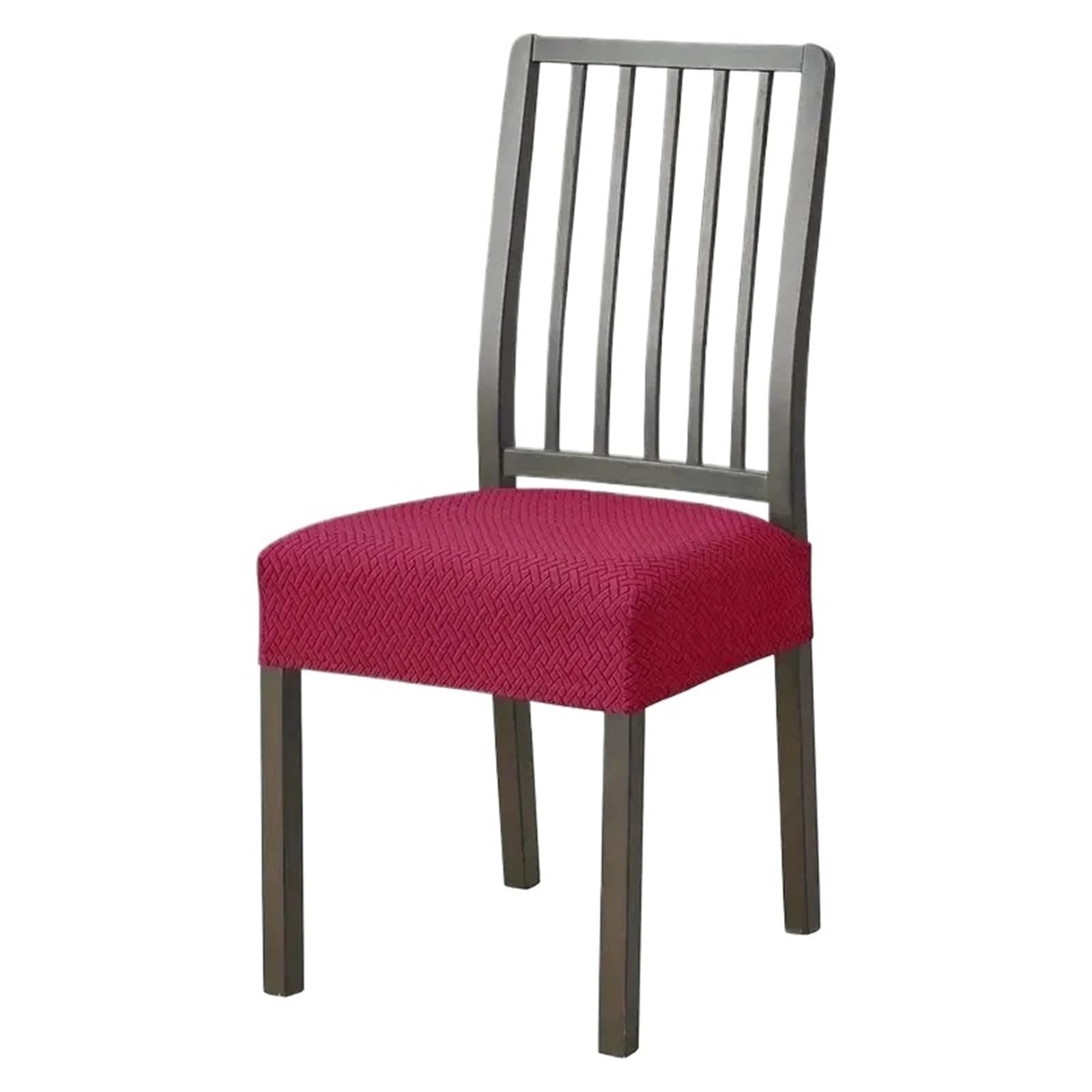 FVDZRFIE Chair Covers 1/4/6pcs Jacquard/Velvet Chair Seat Cover Stretch Removable Chair Slipcover Upholstered Dining Room Seat(Color 9,1pcs)