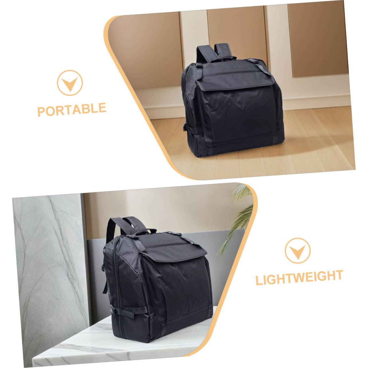 SUPVOX Borsa Per Fisarmonica Da Bassi Custodia in Tessuto Supporto Con Tasche Per Accessori Musicali Nera Leggera e Portatile Per Trasporto