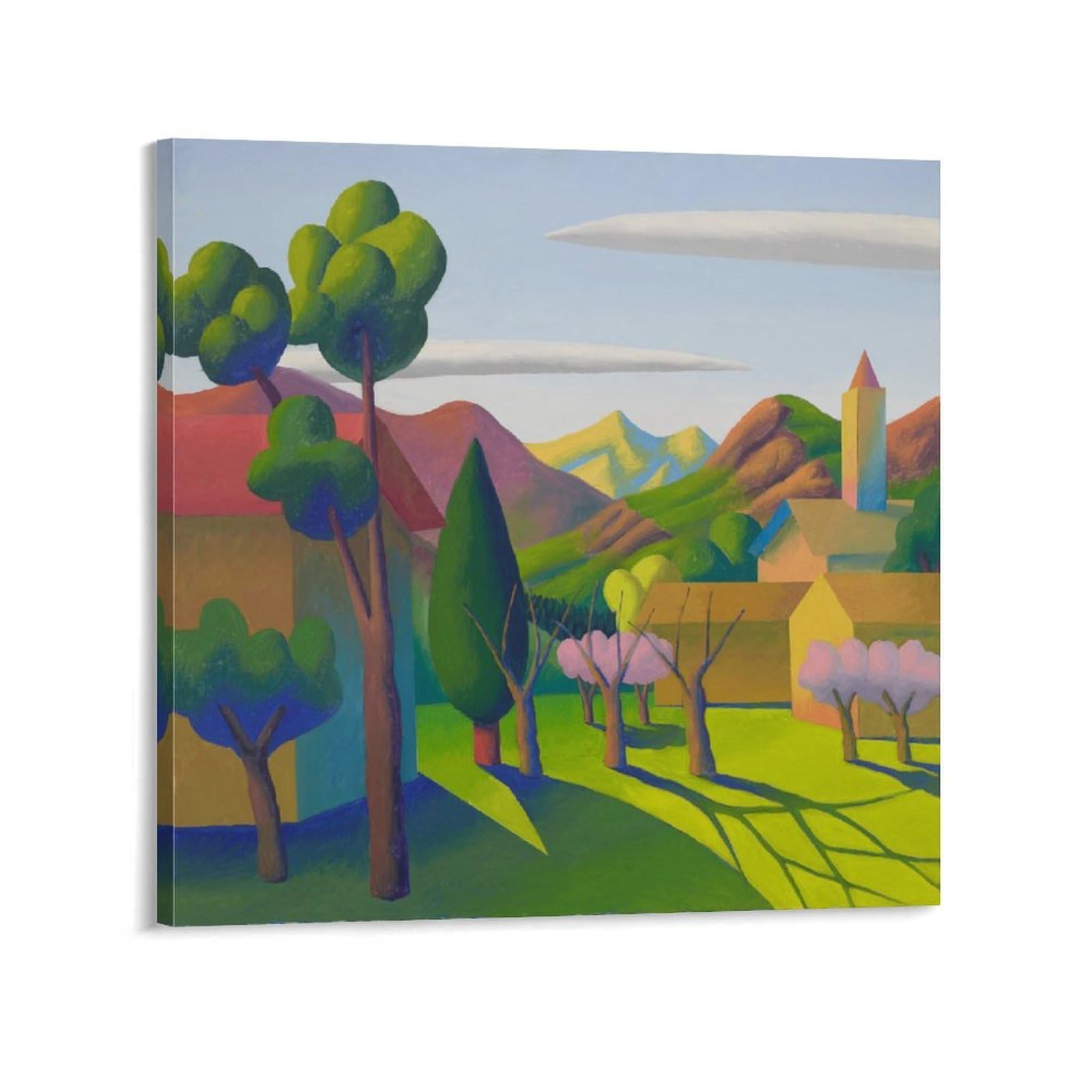 KLAGCBDF SALVO La Valle (2) Print Photo Art Painting Canvas Poster Home Modern Decor Posters 20x20inch(50x50cm)