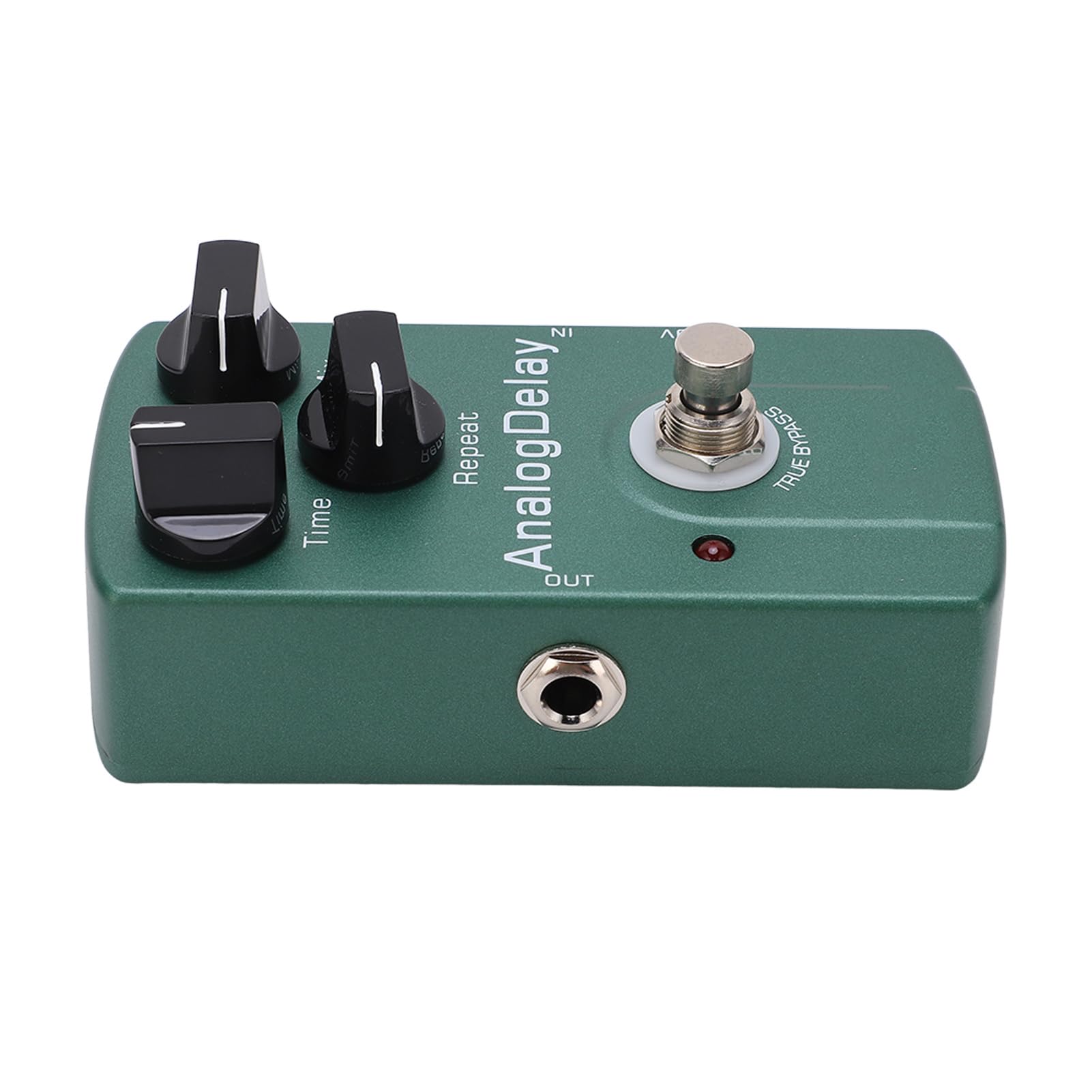 Pedale effetto Delay analogico Pedali monoblocco per chitarra elettrica con ritardi del circuito True Bypass per musicisti professionisti e appassionati di chitarra Green Metal