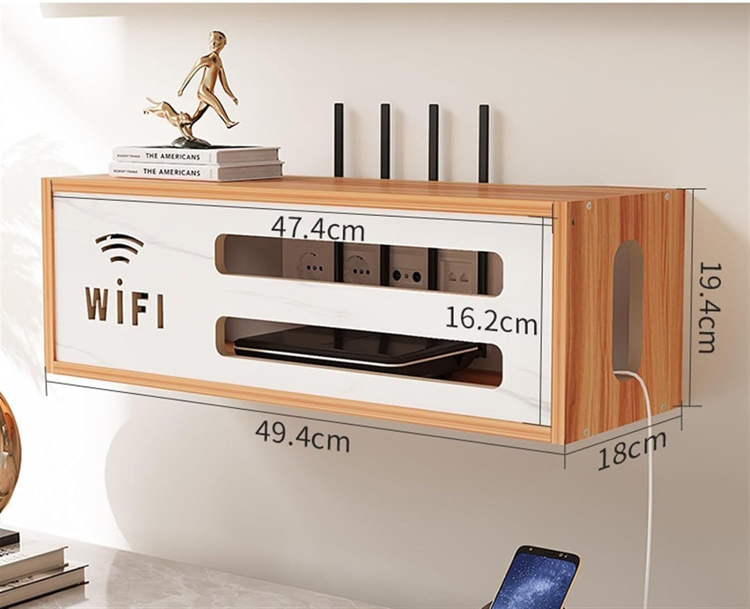 Amazon.co.jp: WiFiルーター収納ボックス ルーター収納ラック WiFi