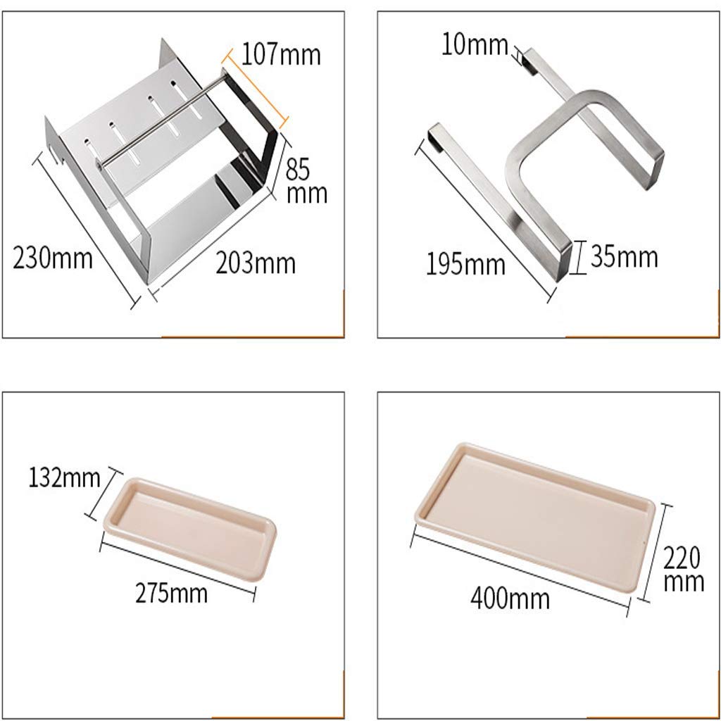 Rejilla para Cubiertos Rejilla para Platos Rejilla para escurrir Rejilla para almacenar Platos de Cocina Sección de Engrosamiento Rejilla para Platos de Acero Inoxidable 304 Rejill