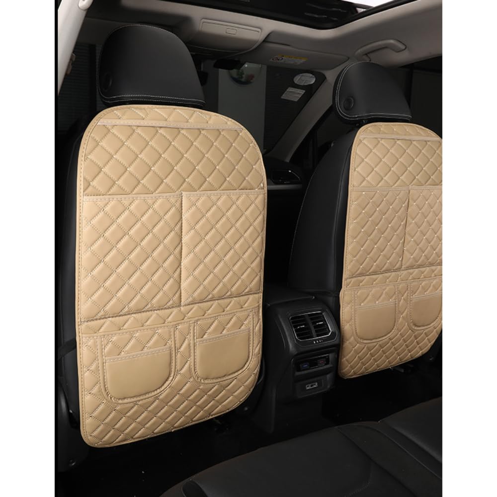 CRTATE Car Seat Kick Mats, for Mercedes EQE SUV 2022-2024 Car Seat Upholstery Protector Stain-Resistant Car Back Seat Cover Car Backseat Organizer for Kids,B-L
