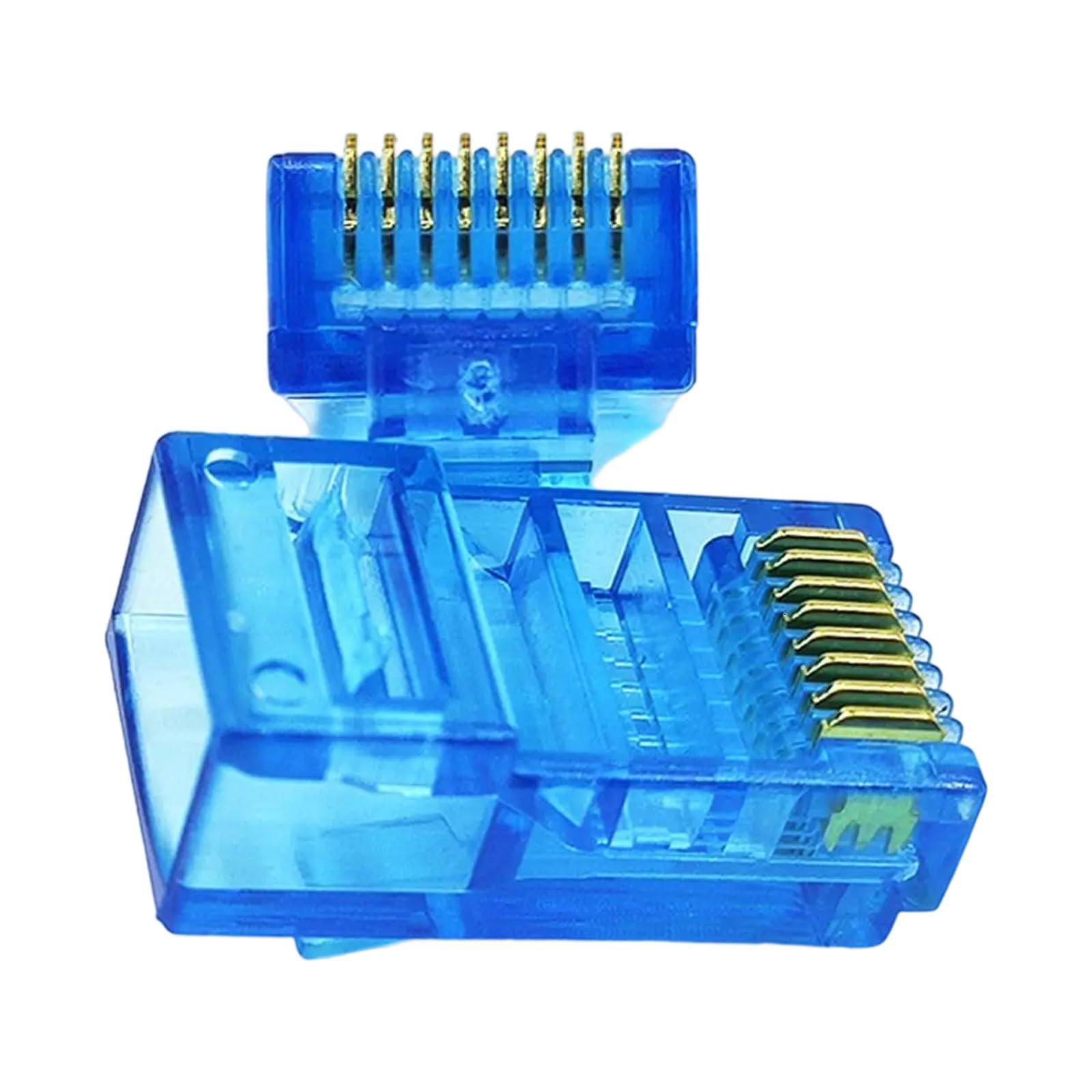 Xjdzineq 100Pieces RJ45 Cat5 Ethernet Plugs for Efficient and Durability Networking Installations Secure Connection
