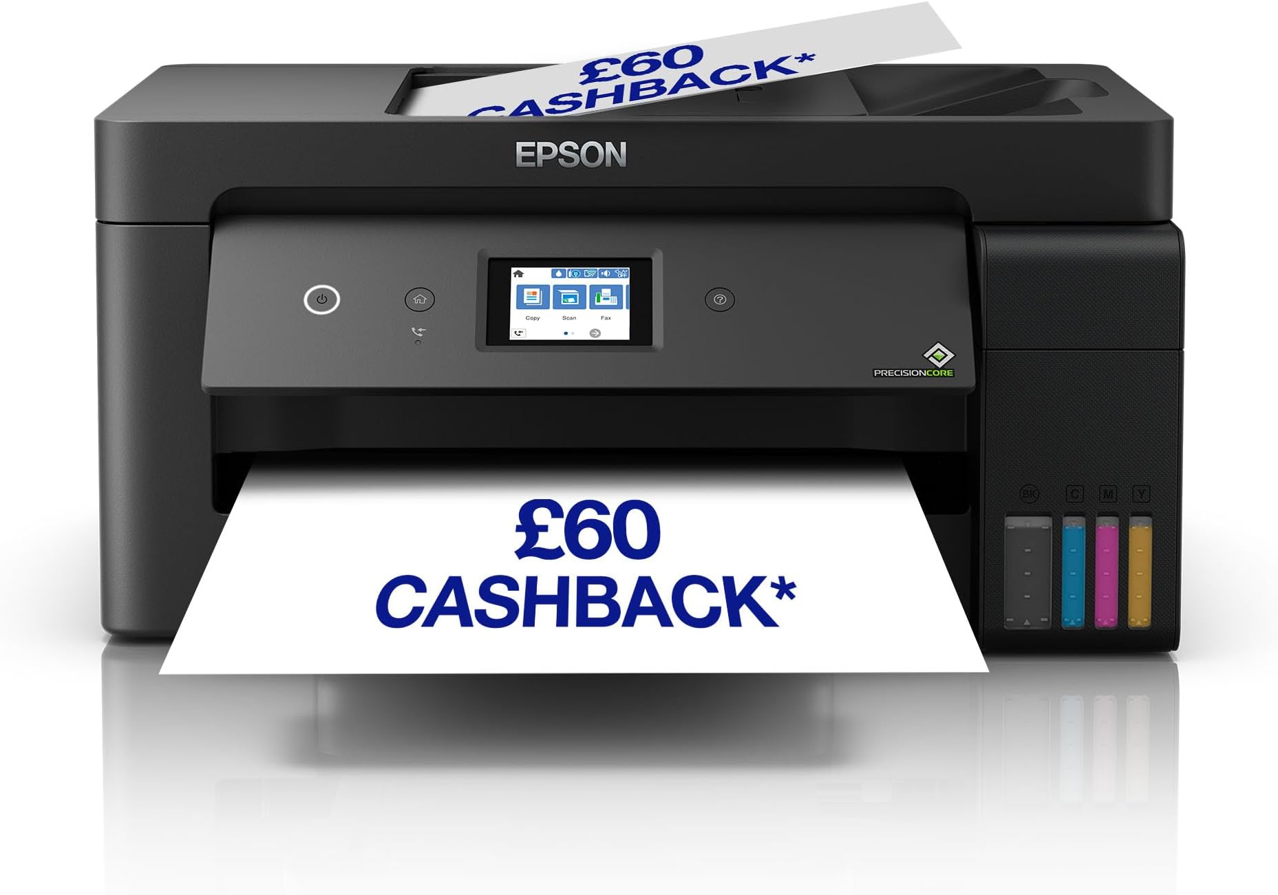 EcoTank ET-15000 Ink Tank Printer | Home & Small Office Use | Wireless | A3+ | Print, Copy, Scan, Fax | Duplex Printing | 6.8cm Touchscreen | 35-Page ADF