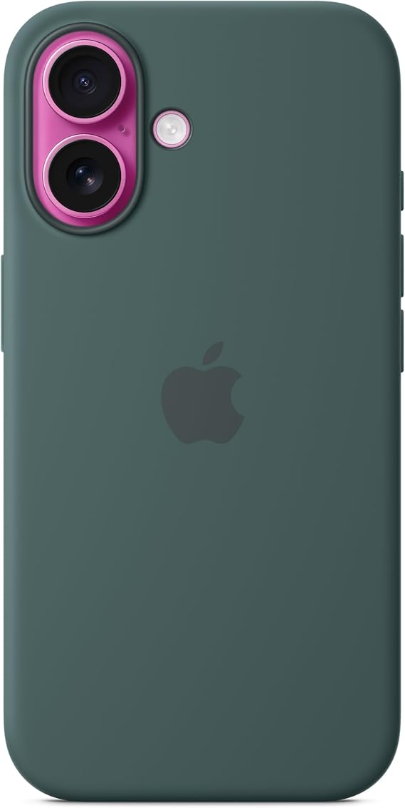 Apple iPhone 16 Silicone Case with MagSafe - Lake Green ​​​​​​​