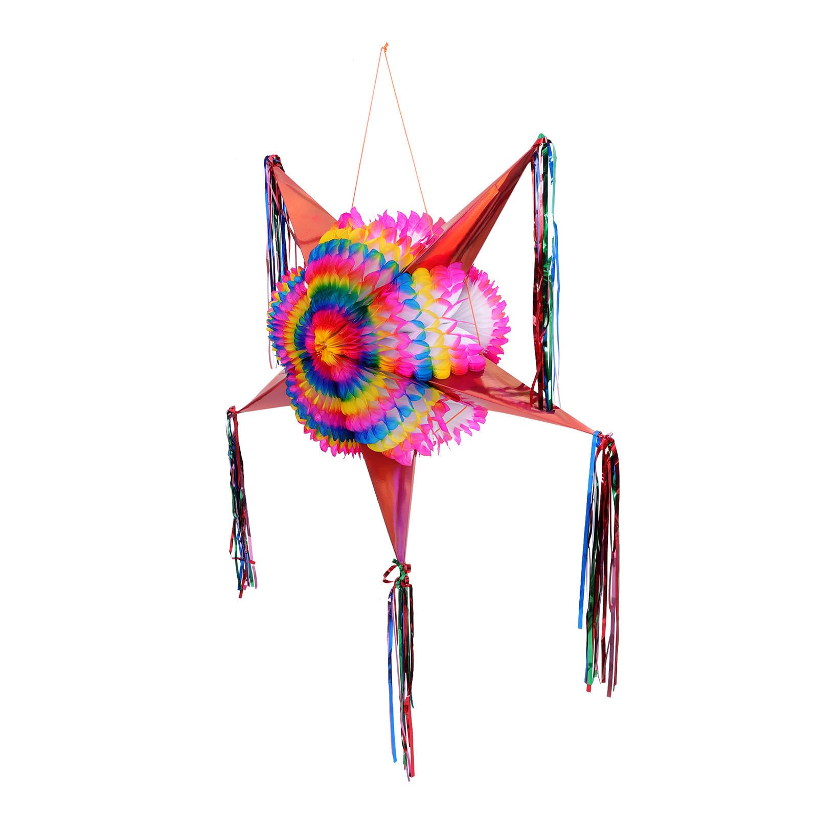 Faltbare Papierstern Piñata als Bunte Party Tischdeko für Kindergeburtstag mit Einzigartigem Stern Design und Lustiger Indoor Event Dekoration
