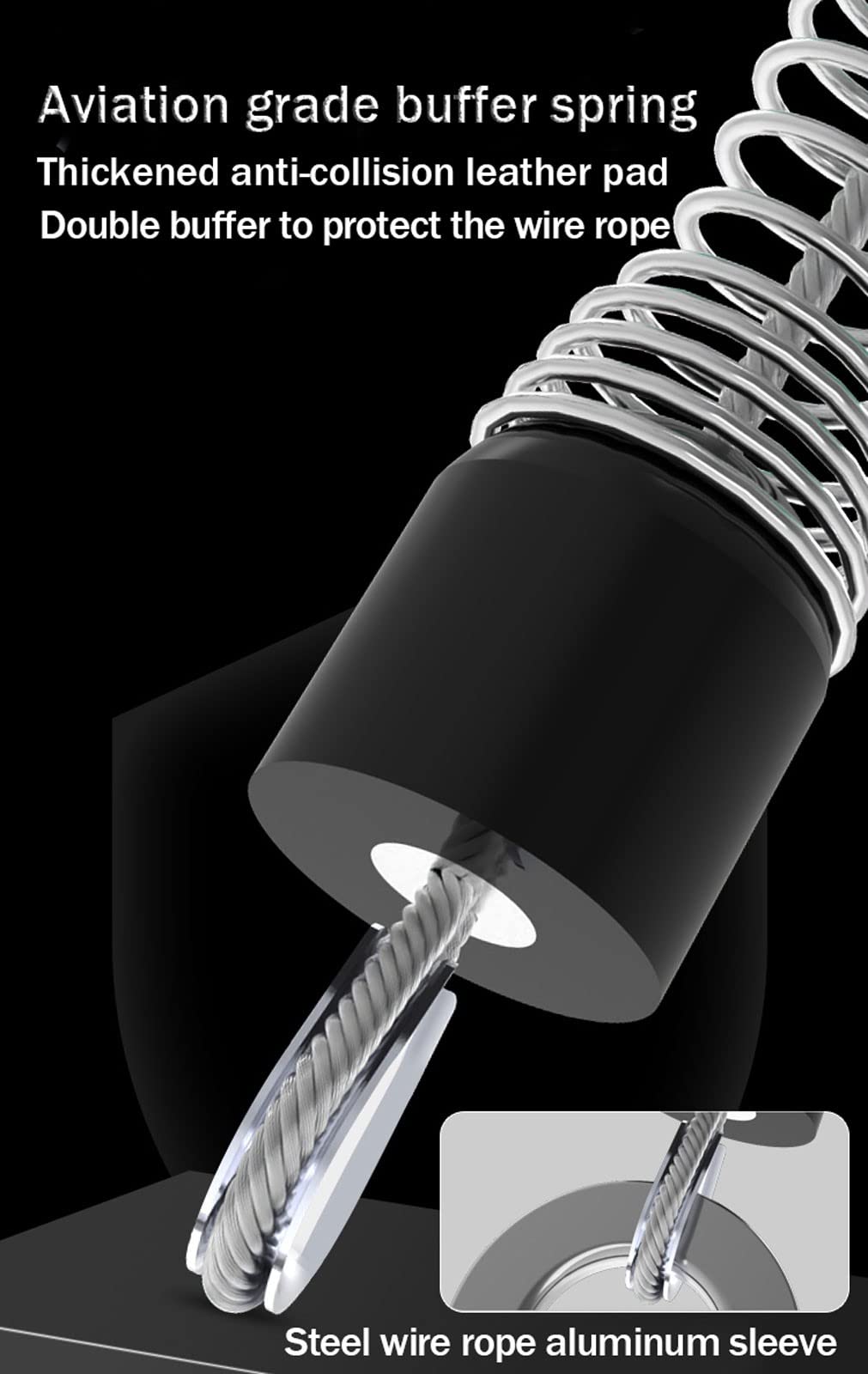 Dispositivo Anticaídas Retráctil, Arnes de Seguridad Anticaídas Cerradura Doble con Cuerda de Seguridad Ignífuga, Equipo de Protección Personal para Andamio Construcción a Gran Altitud, 3-20m(Si