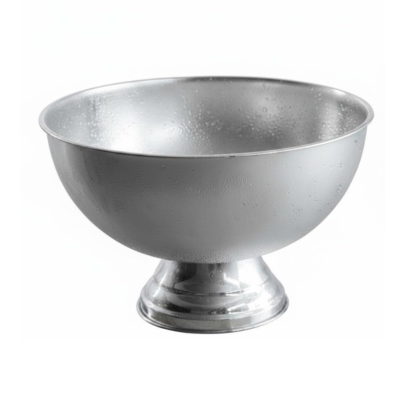 Secchiello Ghiaccio in Acciaio Inox, Secchiello per Bottiglie di Champagne, Manici Comodi Secchiello con Manico per Ristorante, Porta Ghiaccio per Cocktail, Vino, Birra e Bevande Analcoliche, Argento
