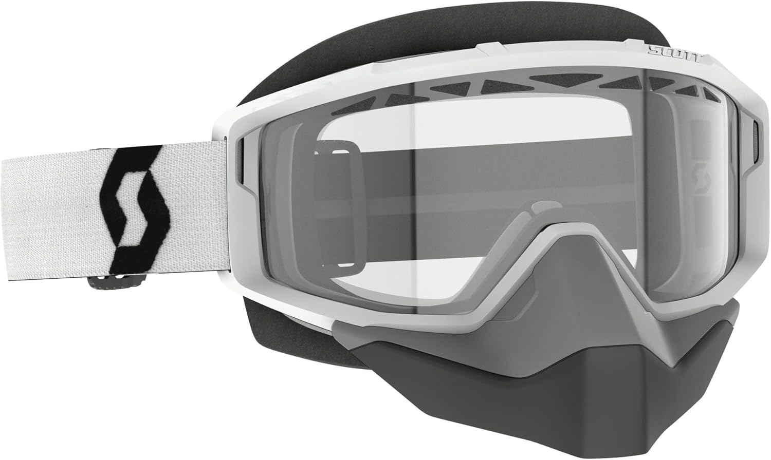 Scott Primal Snowcross Goggles OSFM White/Clear Lens