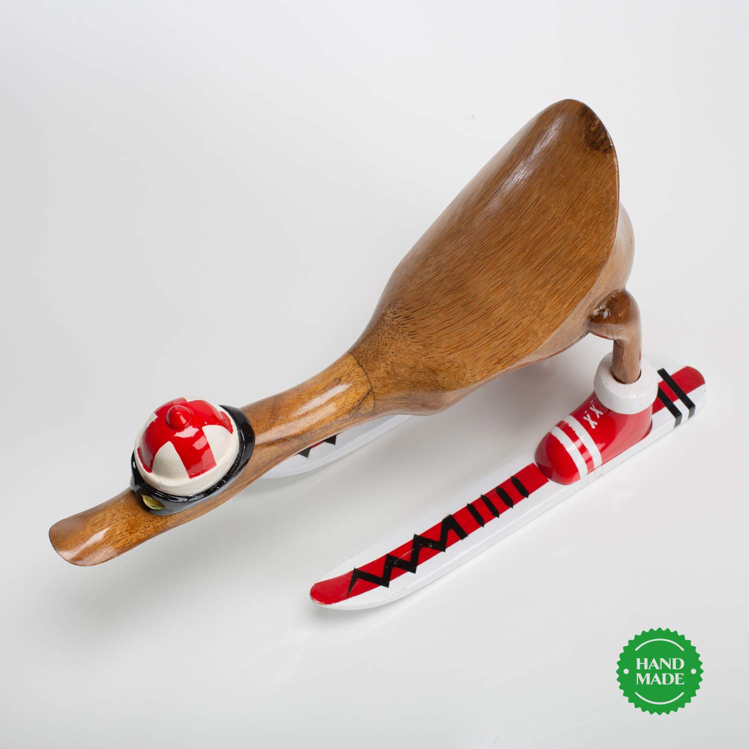 Loods 5 - Houten eend ski's rood