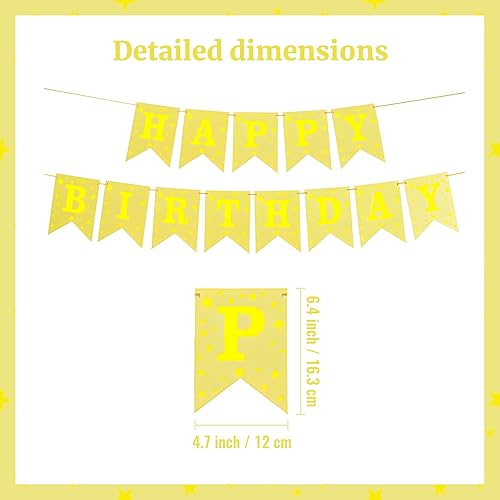 Miniatura 10 de Cartel de feliz cumpleaños para decoraciones de fiesta de cumpleaños, color rojo