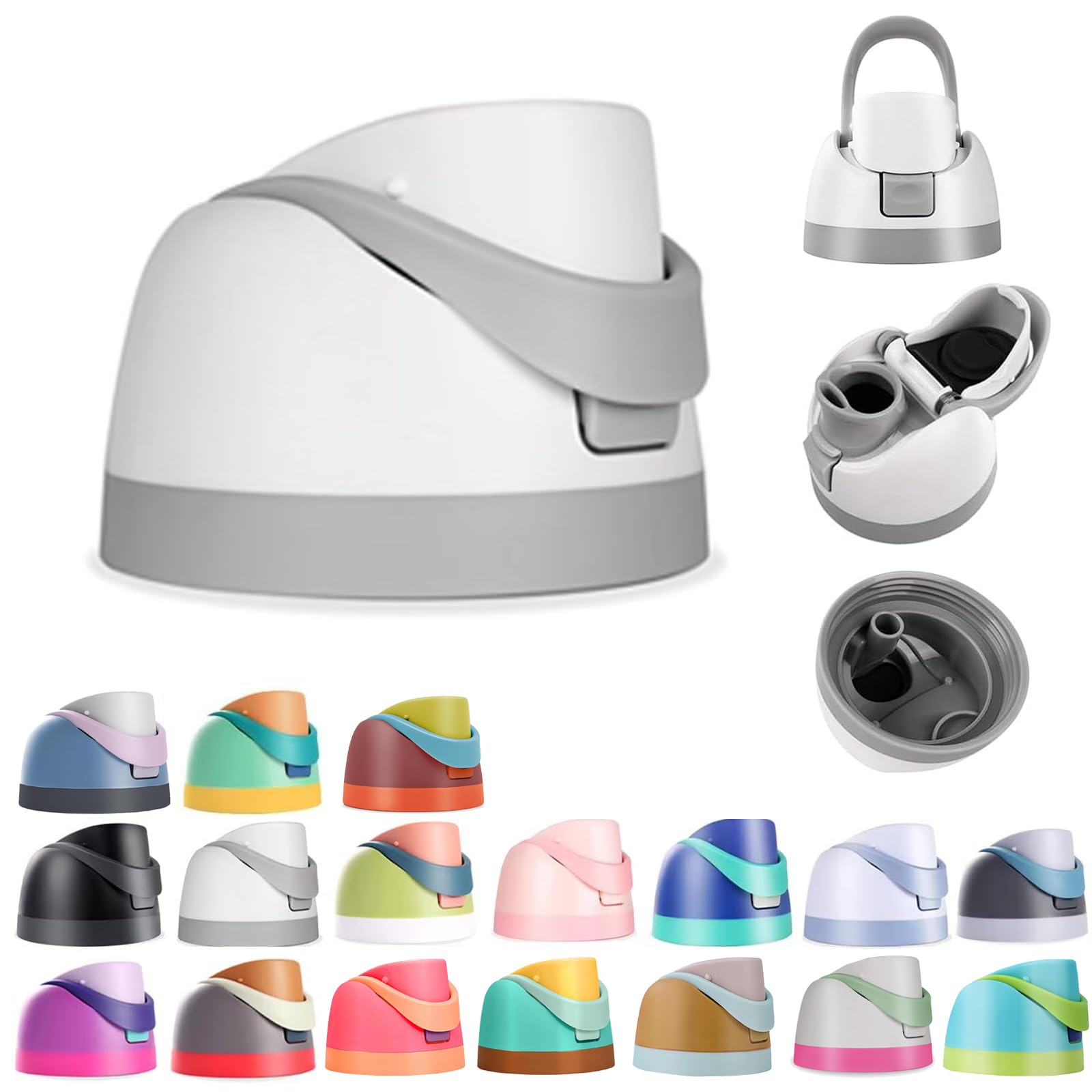 Replacement Lid for Owala Freesip, One Button Water Bottle Top Replacement Cap Compatible with Owala Cup 16oz 24oz 32oz 40oz, Leakproof Lids Accessory，BPA-Free，No Water Leakage