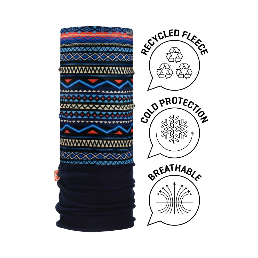 Polar Headwear Gem Neck Warmer - Blue/Purple/White, One Size