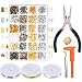 Paxcoo Jewelry Making Supplies Kit - Jewelry Repair Tools with Accessories Jewelry Pliers Findings and Beading Wires for Adult and Beginners