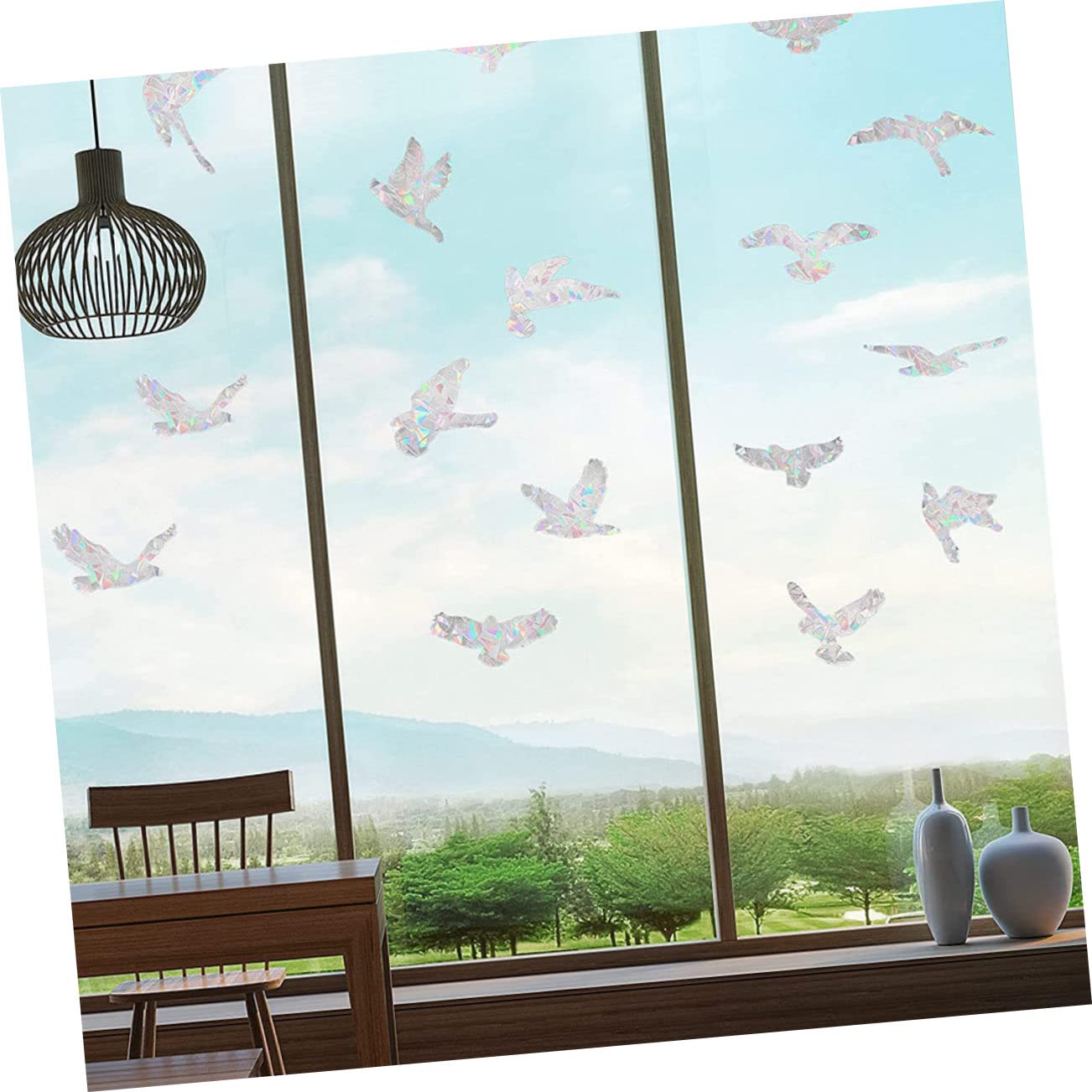 5枚 ウィンドウステッカー インテリア ハチドリの窓のステッカー 禁欲